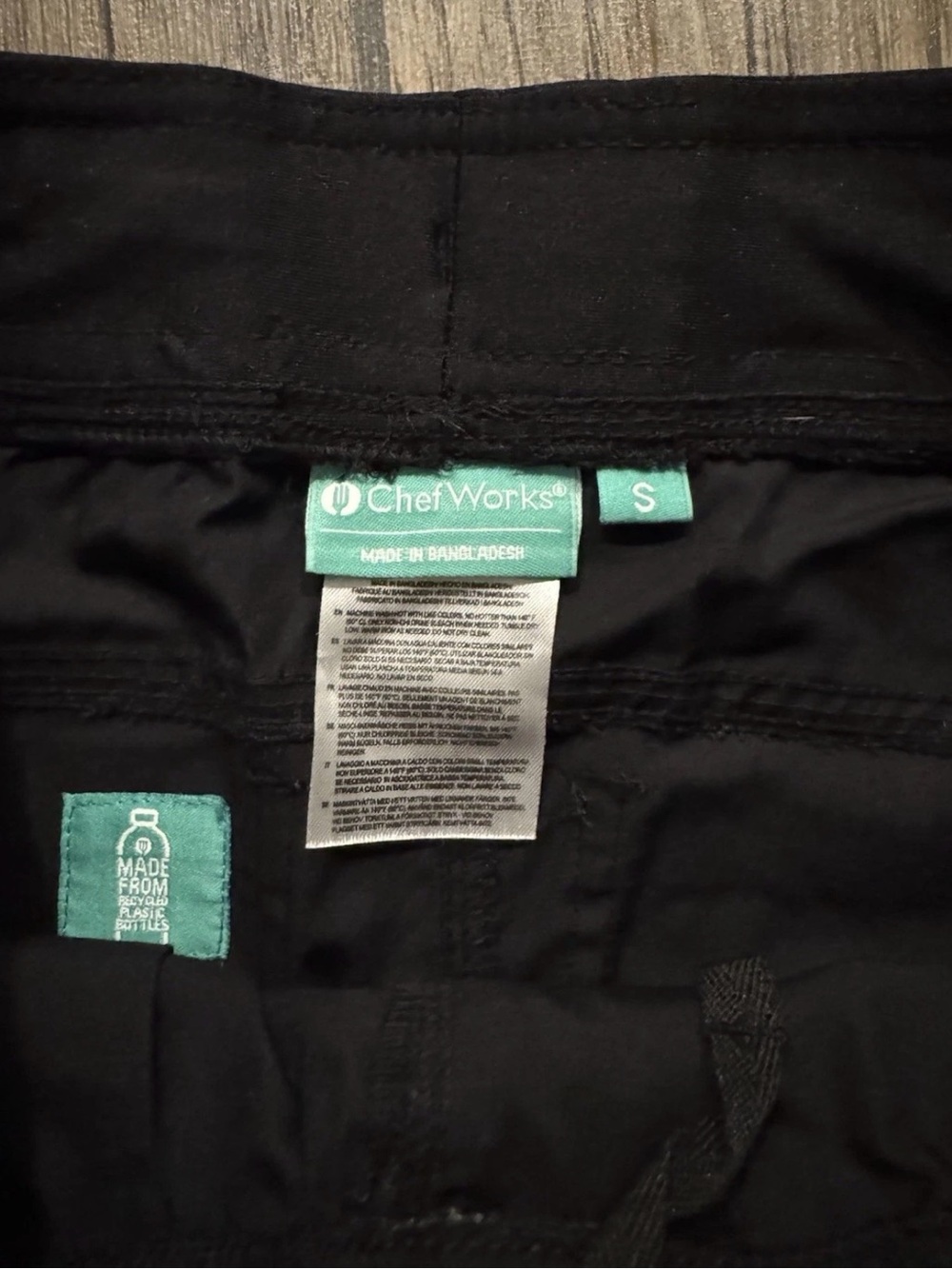 Chef Works Black Chef Pants - Black with Teal Tags